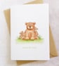 Daddy Bear with Cubs Birthday Card - Image 1