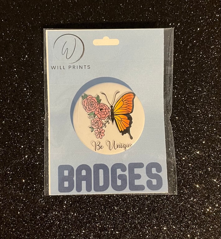 Be unique printed Badge 45mm