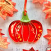 Fused Glass Pumpkin