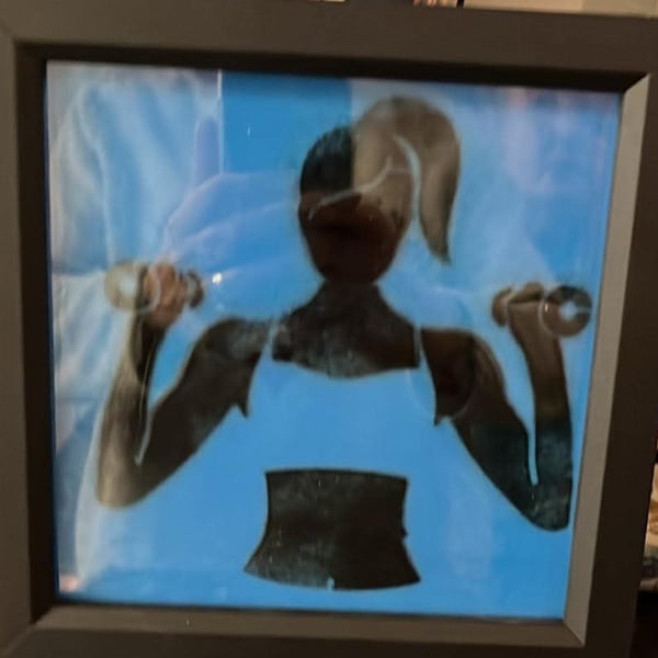  Fusion Glass Art: Strength & Grace Silhouette 