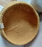 Mustard Yellow crochet basket, catch all basket - Image 4