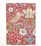 Book Cover A5 Notebook Cover William Morris The Strawberry Thief Birds Red - Image 2