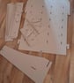Peg board with shelves display stand - adjustable & flat packing. Craft fairs! - Image 5