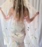 Cupid Wedding Veil - Embroidered Bridal Veil, Romantic Floral Veil - Image 1