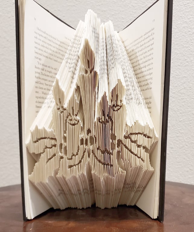 Christmas Candles COMBI Book Folding Pattern - EMAILED PDF PATTERN