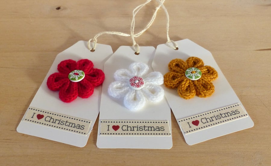 French Knitted Gift Tags