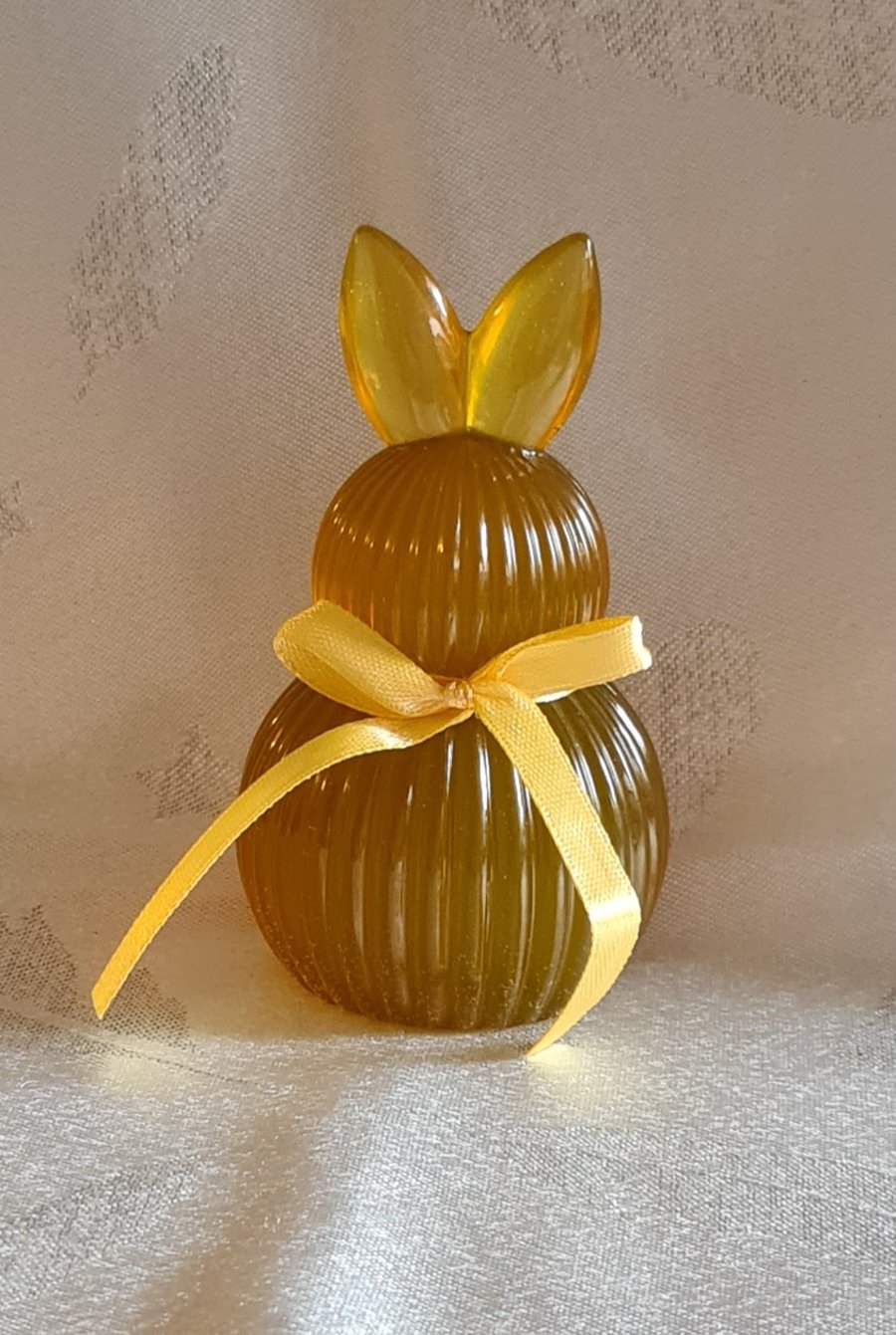 Little Honey coloured Spring Bunny Ornament  - Resin