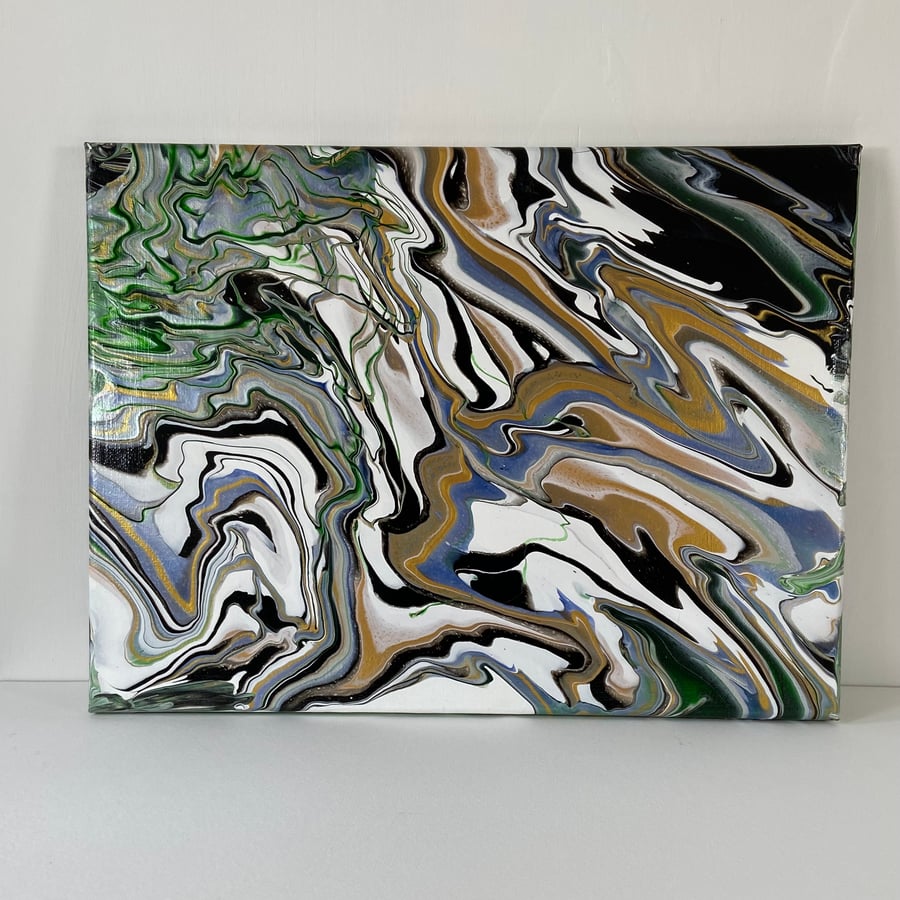 Abstract Acrylic Pour Canvas