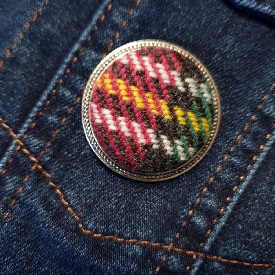 Ochil Flora Handwoven Brooch