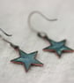 Enamel Star Dangly Earrings - Image 3