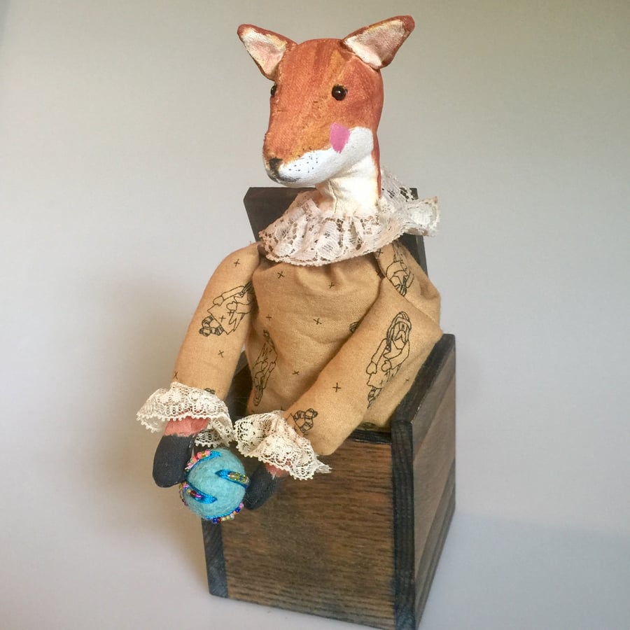 Handmade Fox in a box