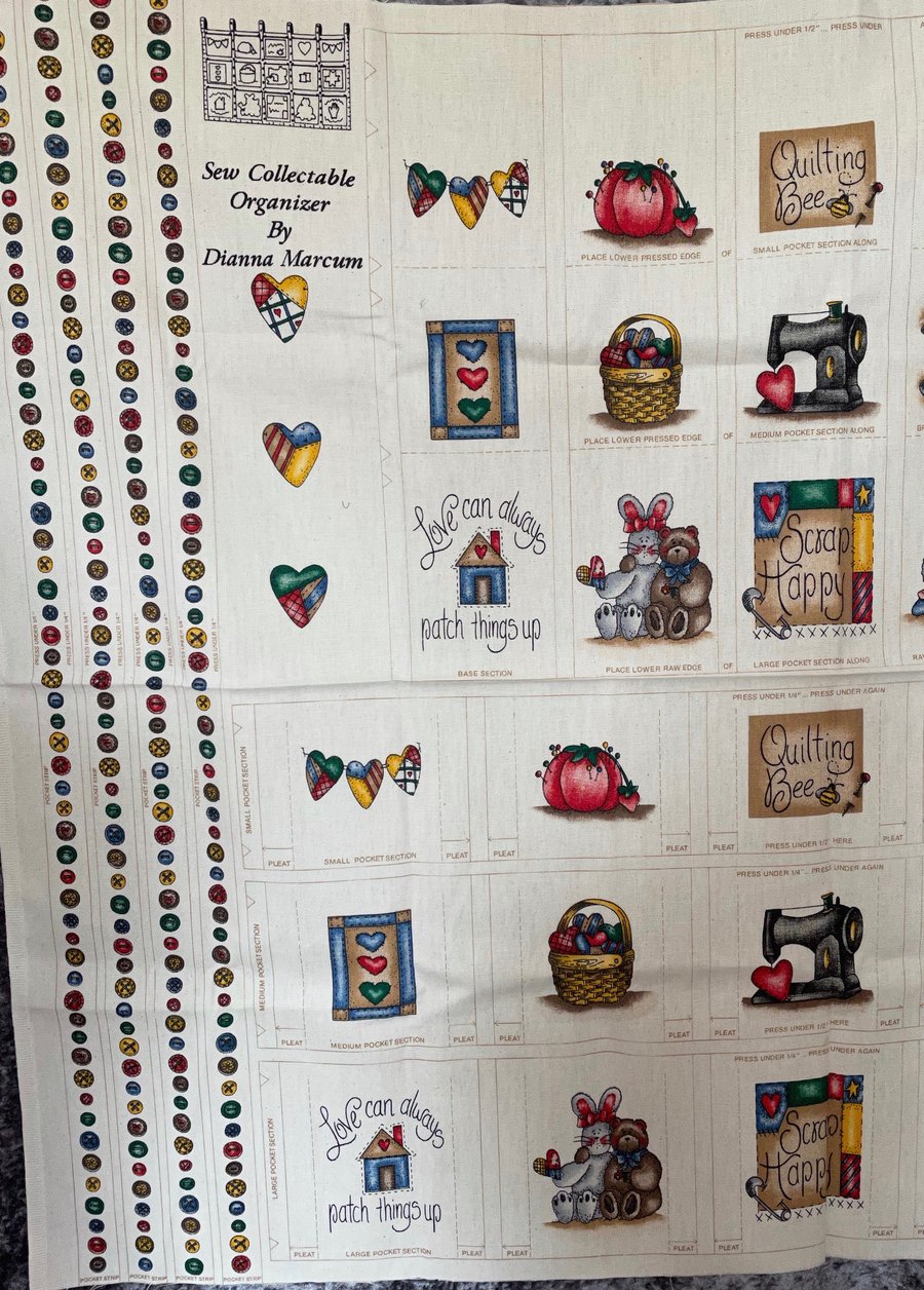 Sew Collectable Organiser Fabric Kit