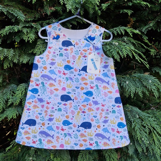 Age: 2-3yr Fishes and Whales Dress