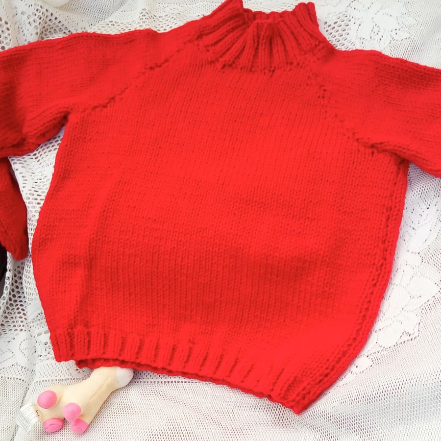 Child's Knitted Chunky Roll Neck Jumper, Children's Gift Ideas, Winter Jumper