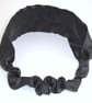 Headband Black Satin Hairband Elasticated - Image 4