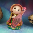 Tiny Infirmary Gnome 'Verys' with potion bottle OOAK Sculpt