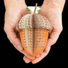 Personalised Acorn Gift – Handmade Book Art