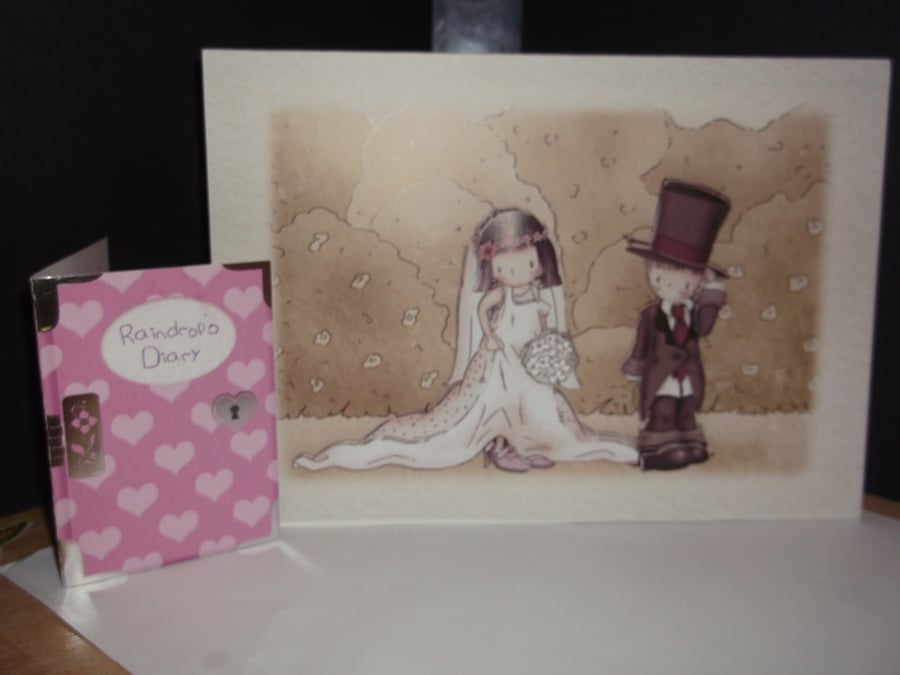 RAINDROPS DIARY CARD