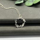 Handmade Sterling Silver Delicate Flower Ring Pendant