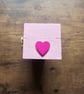 Handmade Pink Coffin Jewellery Box with Spiderweb & Heart Detail - Image 3