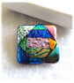 Dichroic L001 Luxury Fused Glass Patchwork Brooch Handmade  - Image 3
