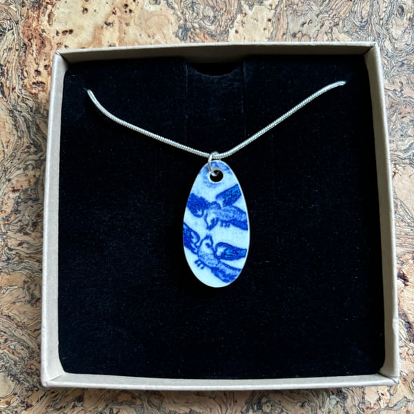 Handmade Necklace, Unique, One of a Kind, Eco Friendly Gifts, Love, Ceramic