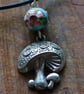 Toadstool pendant with cloissone bead - Image 1