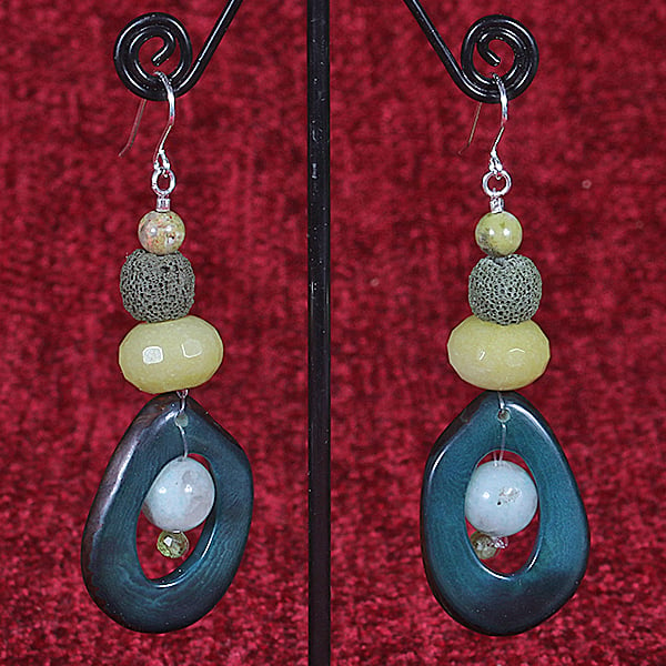 Jade Greens Earrings.