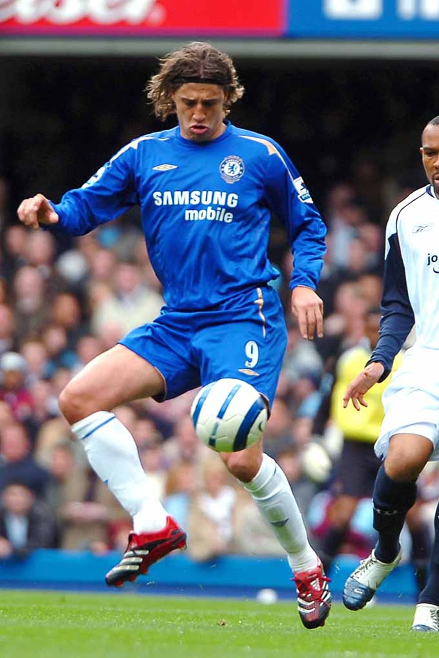 Hernan Crespo Playing For Chelsea FC Photograph Print