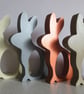 Easter Bunny Chocolate Egg Holder Wooden Hand Painted  - Image 6