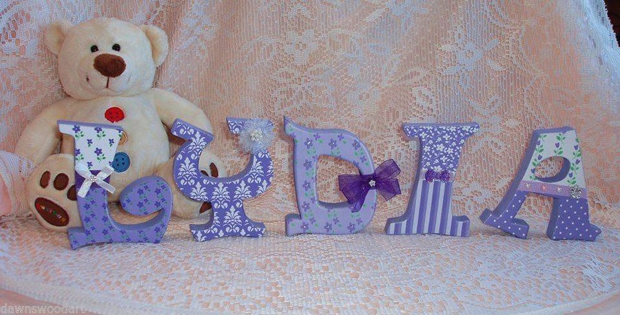 1 decorative wooden letter 10cm tall any letter, make name other designs colours