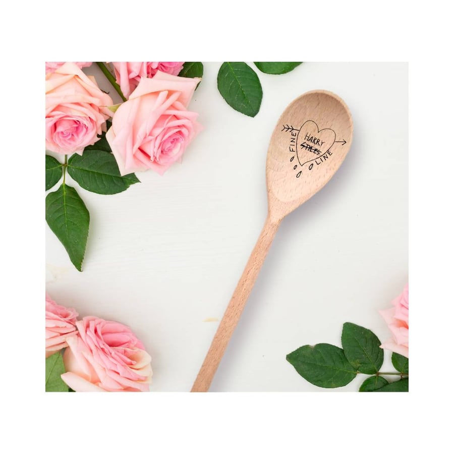 Harry Styles Fine Line Love Heart Kitchen Wooden Spoon Accessories