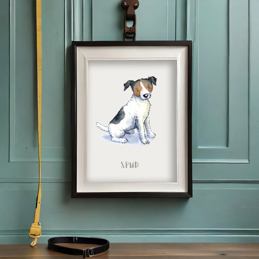 Jack Russell Personalised Dog Print