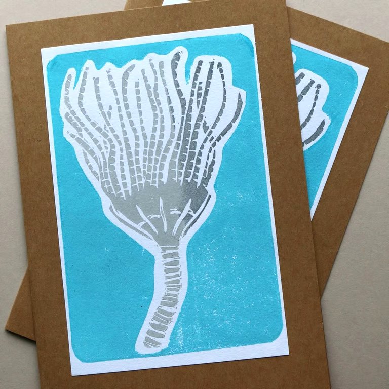 Turquoise Fossil Card