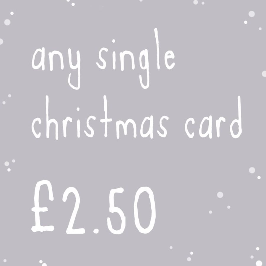 any single christmas card