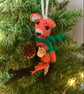 Russet Festive Fox with Drink - Image 3
