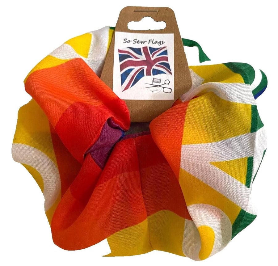 Rainbow Pace Flag Hair Scrunchie Scrunchies Accessory Brand Elastic