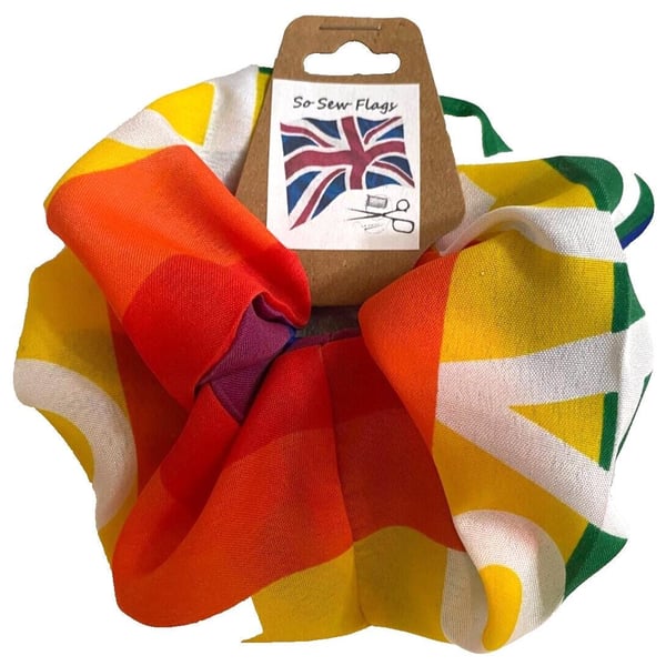Rainbow Pace Flag Hair Scrunchie Scrunchies Accessory Brand Elastic