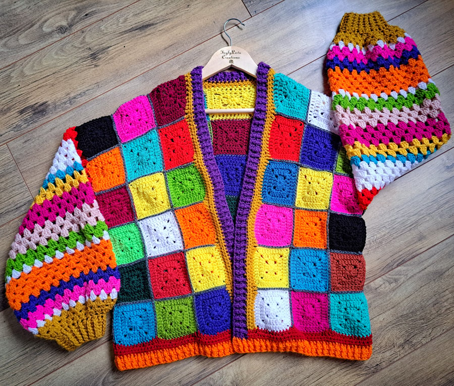 Handmade Patch Cardy (crochet)
