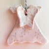 Ceramic angel dress and wings choice of hearts or daisies hanging decorations