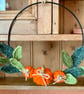Autumn wreath, pumpkin wreath, small crochet wreath - Image 1