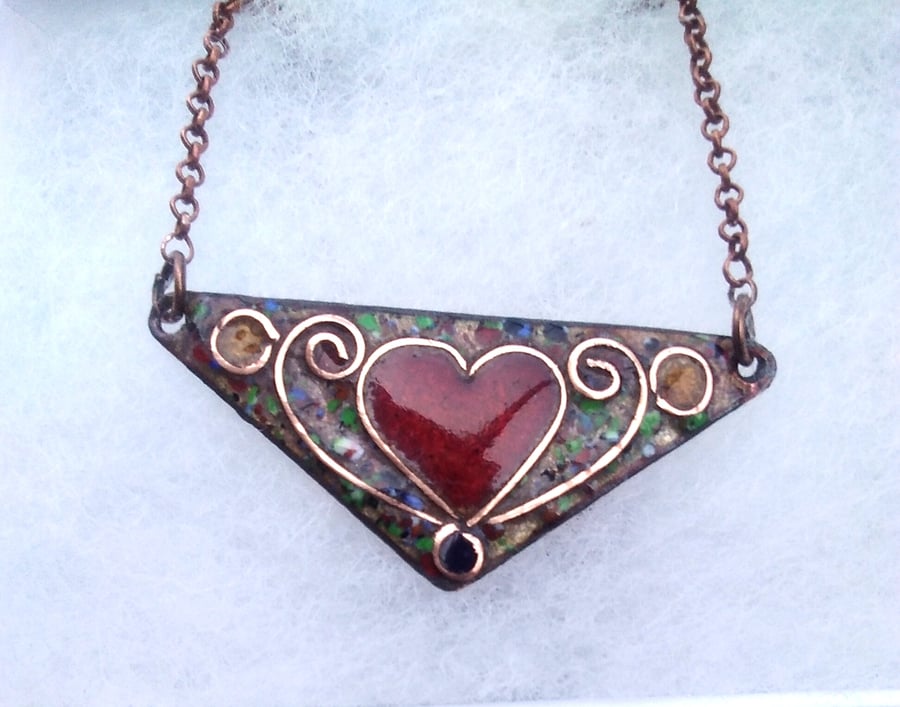 MEDIEVAL STYLE ENAMELLED CHOKER NECKLACE RUBY Folksy