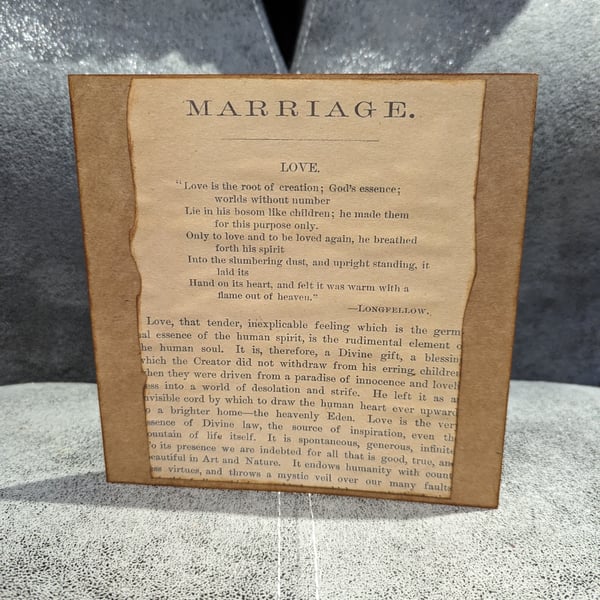Religious Love Poem Marriage Card