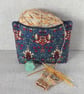 Large zipped pouch, project bag, cosmetic bag, William Morris floral - Image 6