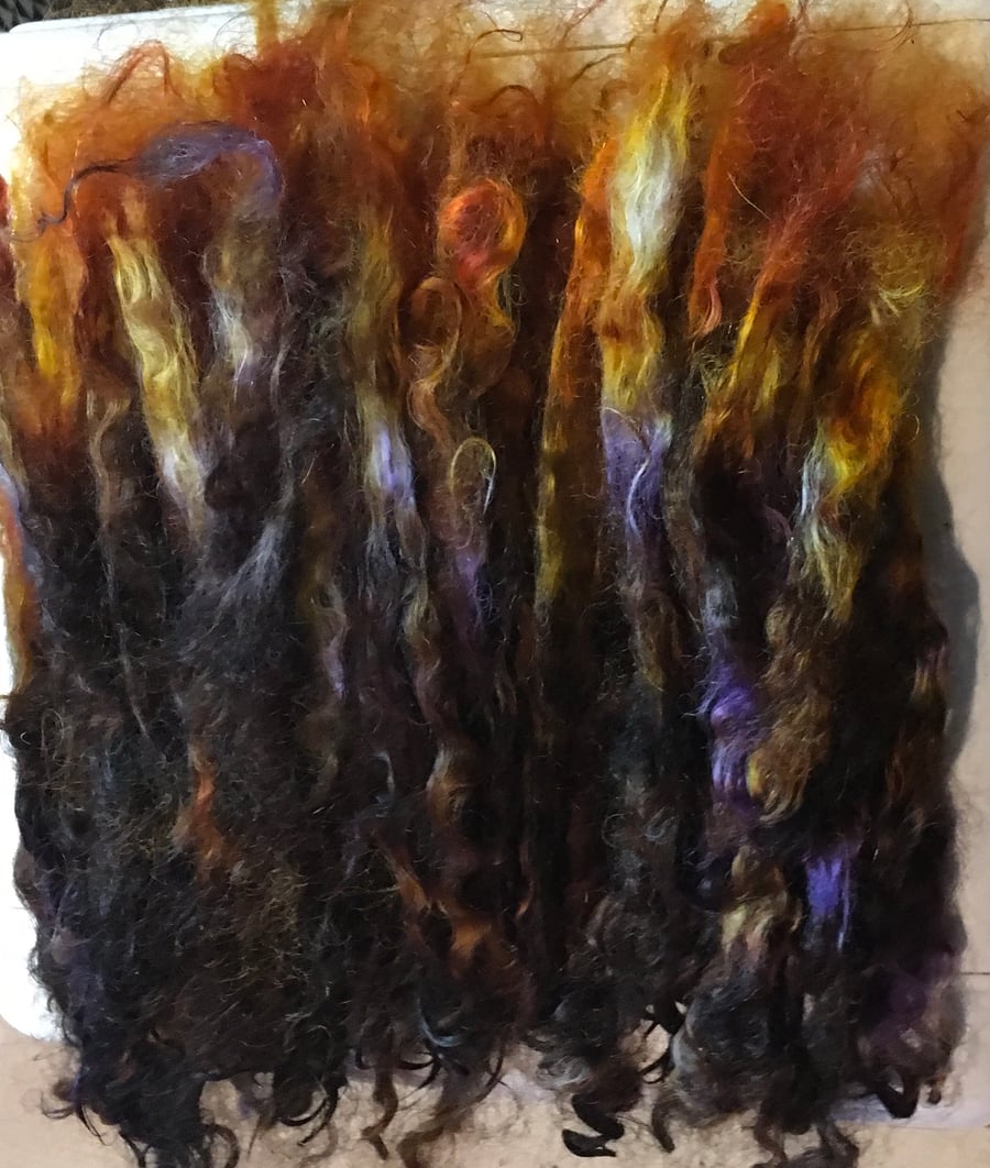 15 grams of Ginger spice fairy long wool sheep locks