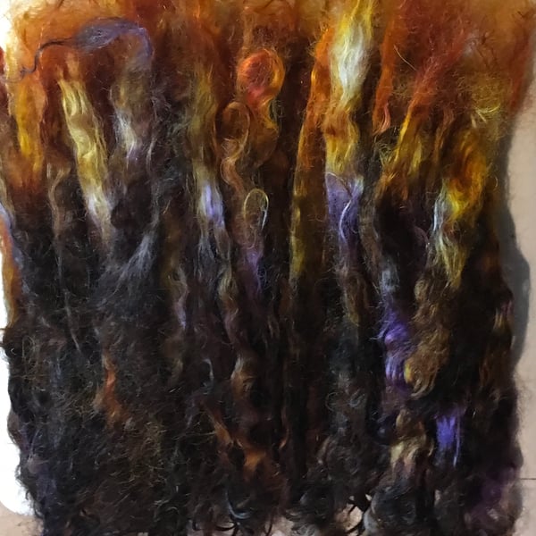 15 grams of Ginger spice fairy long wool sheep locks