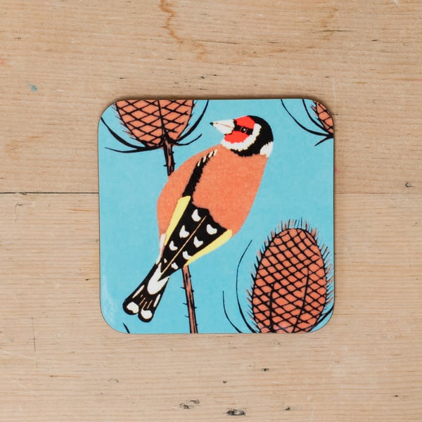 Coaster, Bird Coaster, Goldfinch Coaster 