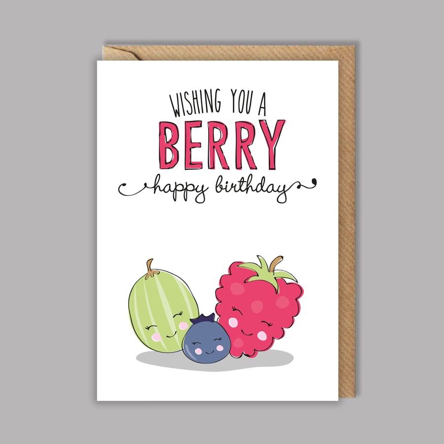 Funny birthday card - pun birthday card - happy birthday - for her - for him
