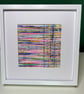 Multicoloured Woven Yarn Art – Handmade Framed Textile Picture