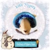 Wedgewood Blue  Embroidered Bonnet 